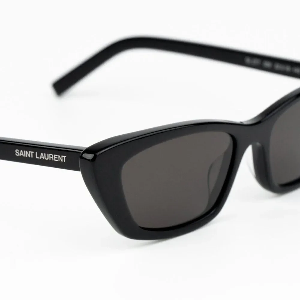 NEW Saint Laurent SL277 009 Black Cat Eye Women Sunglasses